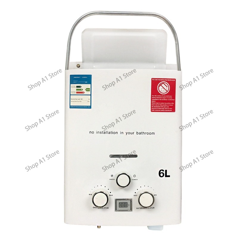 Outdoor Camping Hot Water Shower - Podgrzewacz Wody 6L Zewnętrzny Kempingowy Natychmiastowy