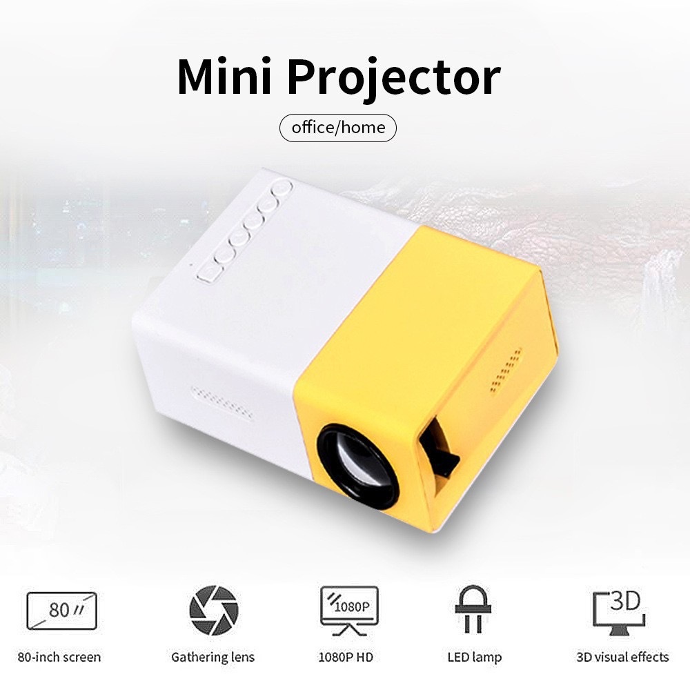 Outdoor Camping Videos - Projektor mini HD YG300 do użytku