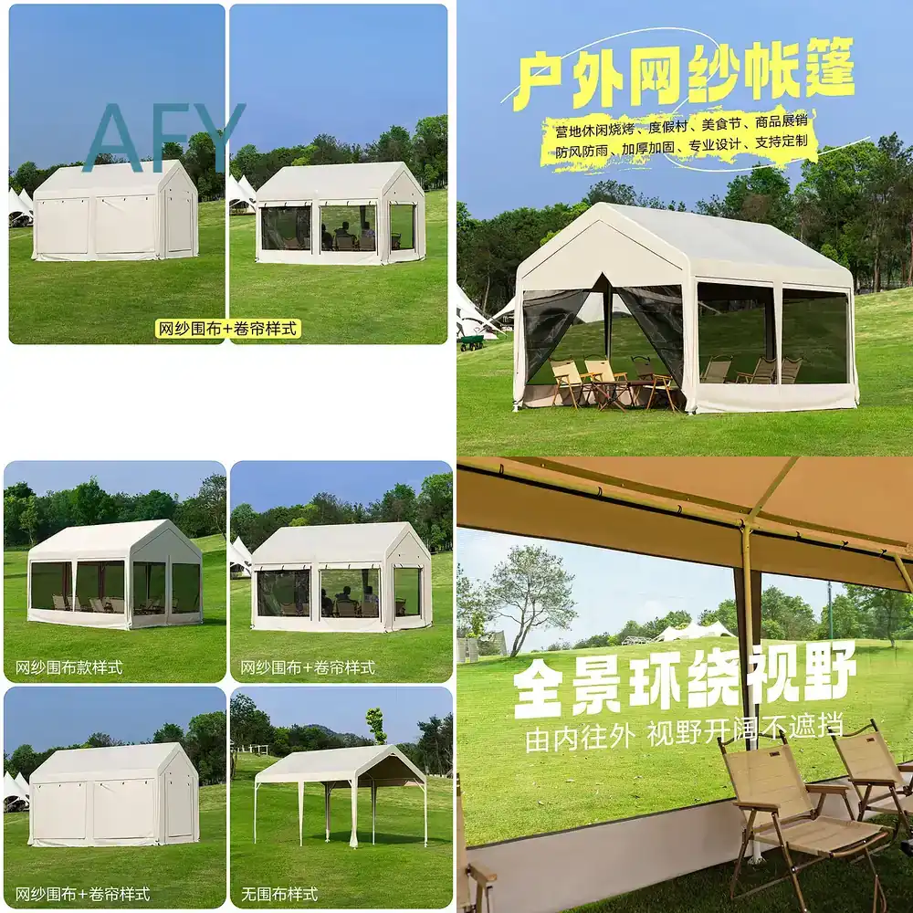 Outdoor Camping Van Tent - Oddychający namiot letni z pergolą, idealny