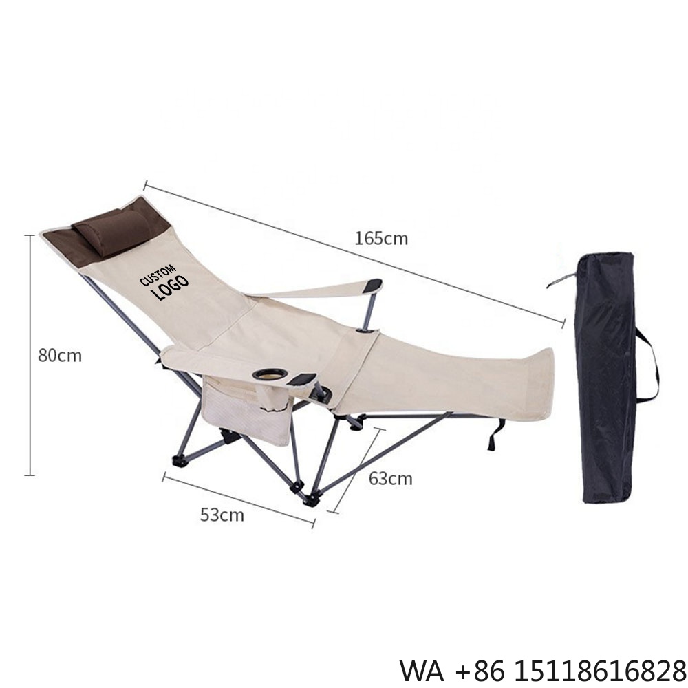 Outdoor Camping Chairs - Przenośne składane krzesło rozkładane, lekkie, regulowane