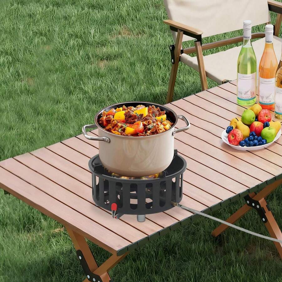 Outdoor Camping Gas Stove - Przenośna kuchenka kempingowa z 3 adapterami