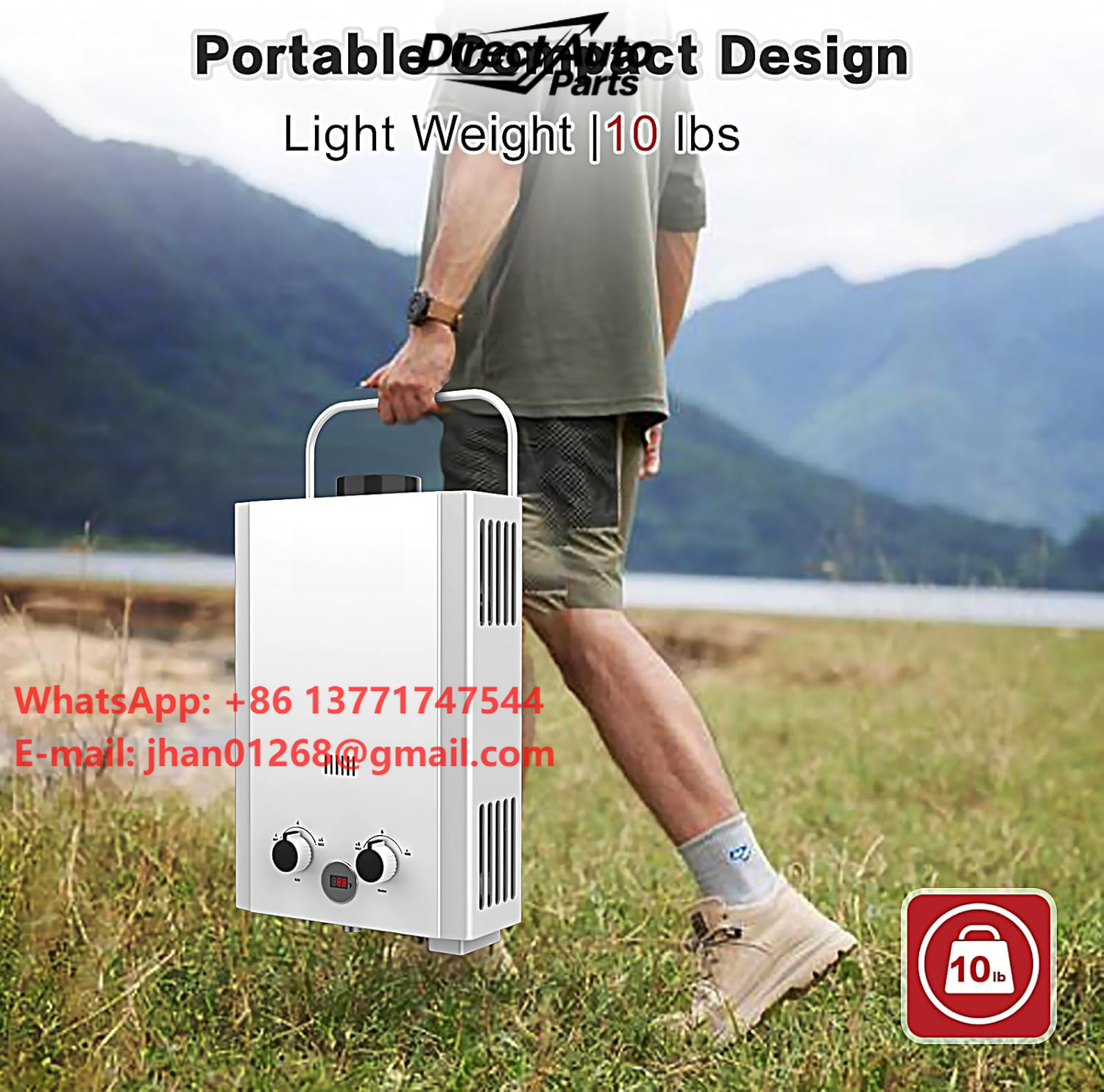 Outdoor Camping Hot Water Shower - Przepływowy podgrzewacz wody na propan z