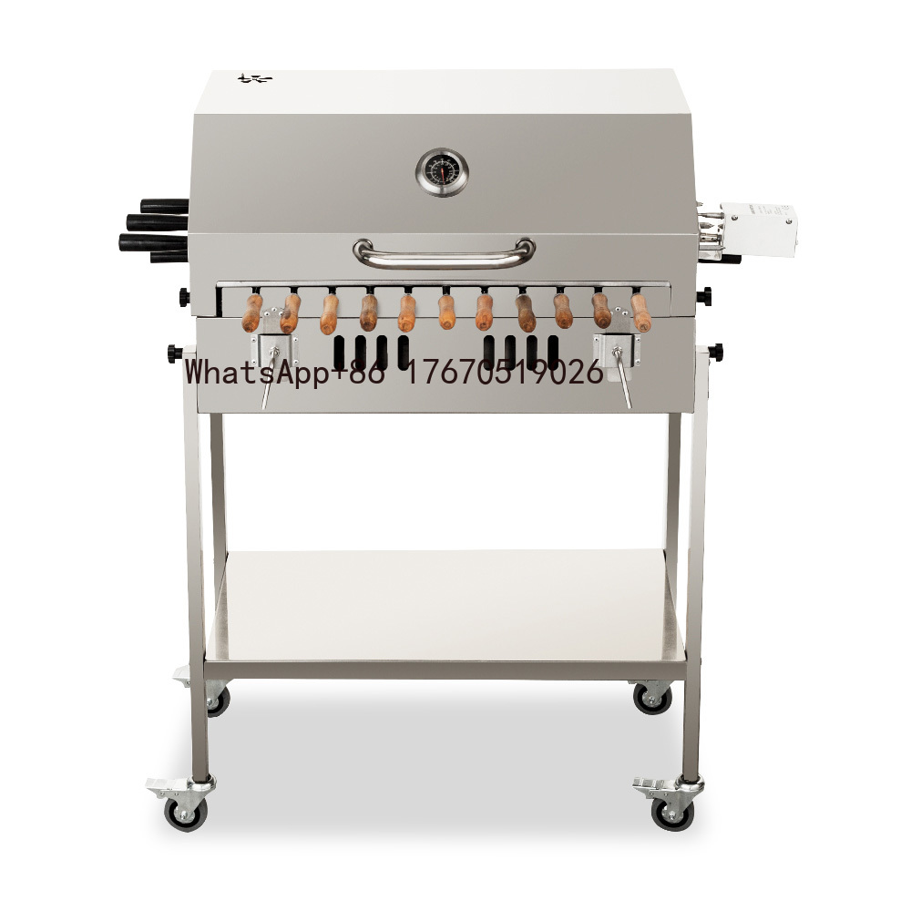Outdoor Camping Trolley - Nowoczesny Duży Grill Węglowy Cypryjski Foukou