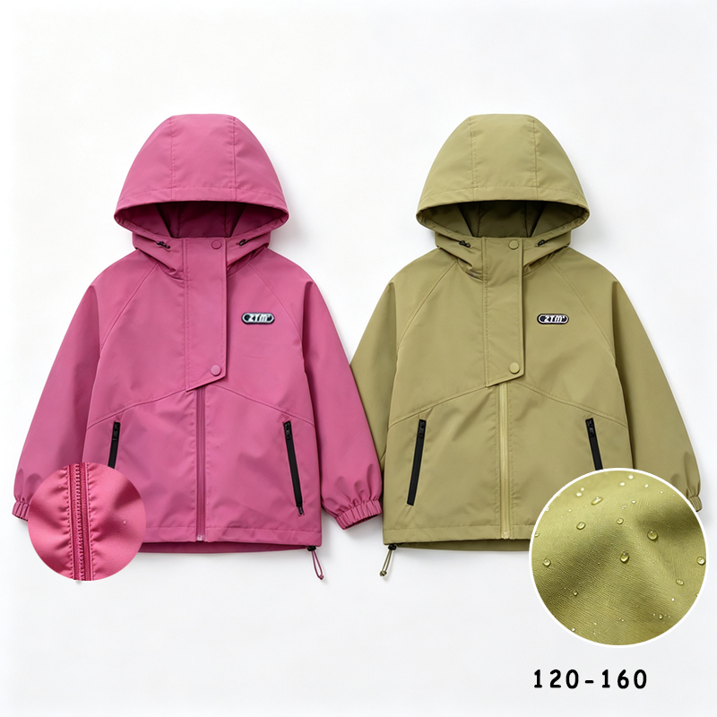 Outdoor Camping Kids Activities - Kurtka trekkingowa unisex, wodoodporna, jesienna, wiatrówka