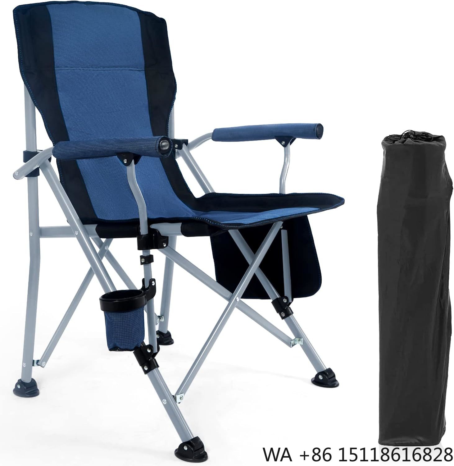 Outdoor Camping Chairs - Składane przenośne duże krzesło kempingowe na