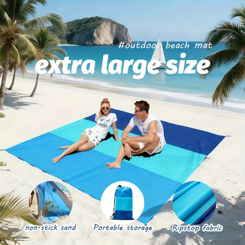 Outdoor Camping Rug - Duża, odporna na piasek mata plażowa