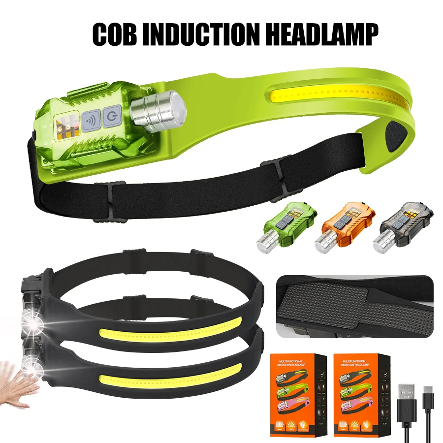 Headlamp - Mocna latarka czołowa LED, przenośna, ładowalna,