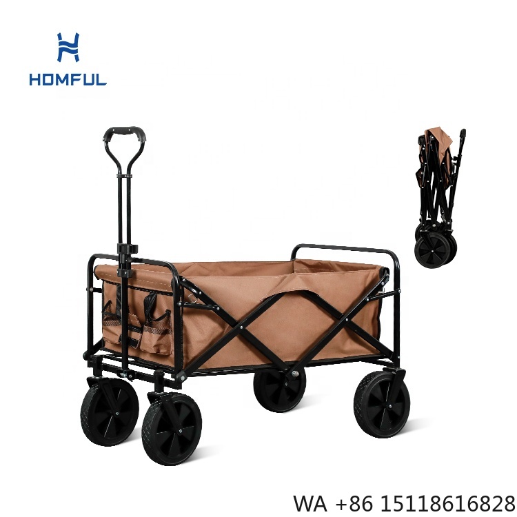 Outdoor Camping Trolley - Wózek wędkarski HOMFUL, składany, transportowy, kempingowy,