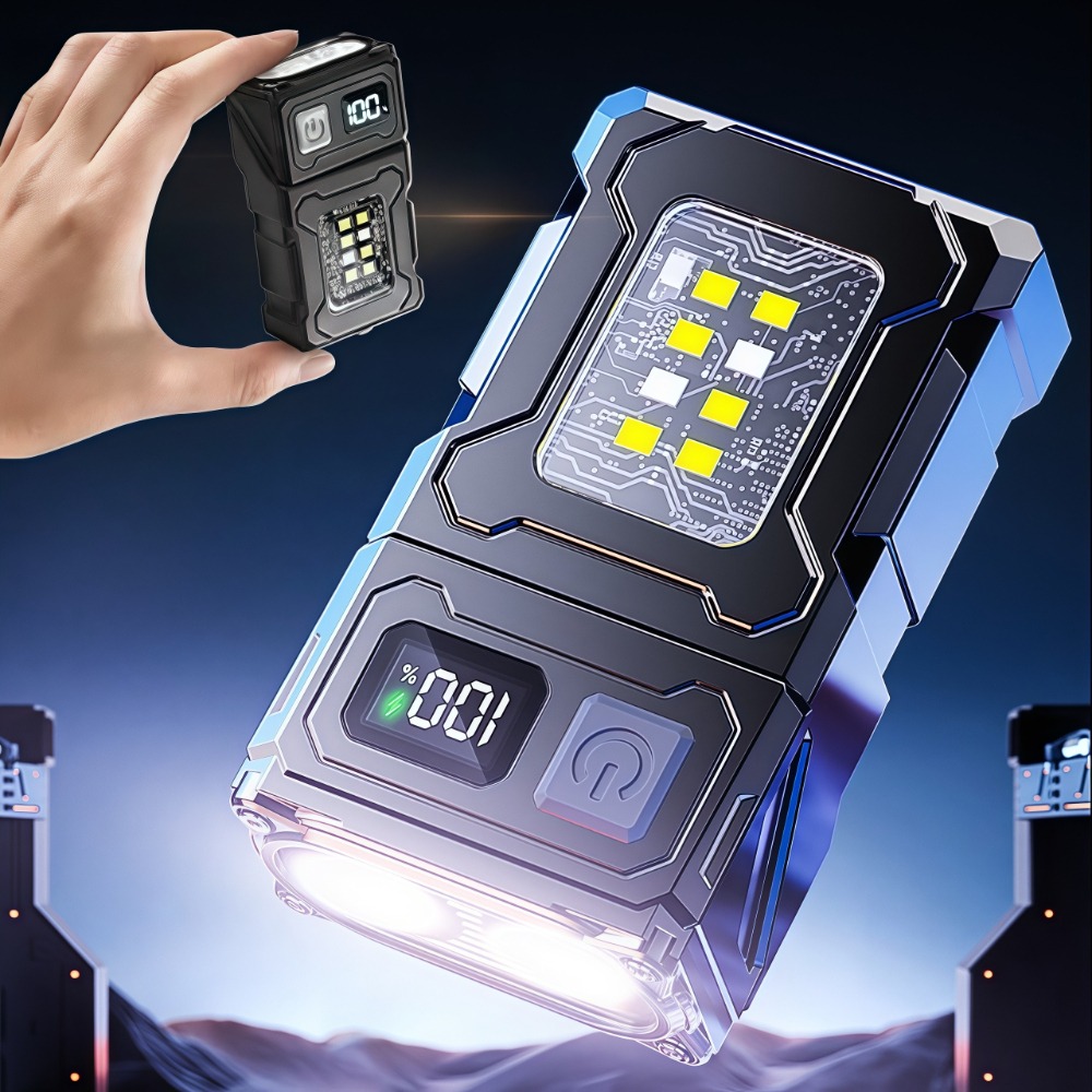 Outdoor Camping Lighting - Akumulatorowa Mini Latarka LED z Magnetycznym