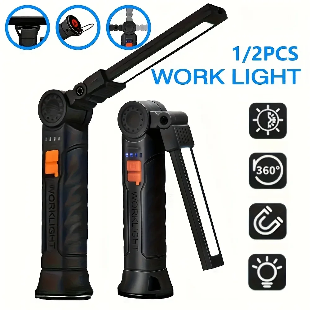 Outdoor Camping Lighting - Przenośna latarka LED COB, ładowalna lampa