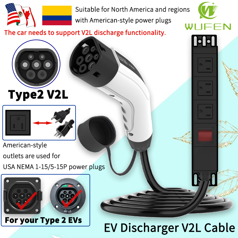 Outdoor Camping Vehicle - Kabel V2L WUFEN Przenośny Typ 2