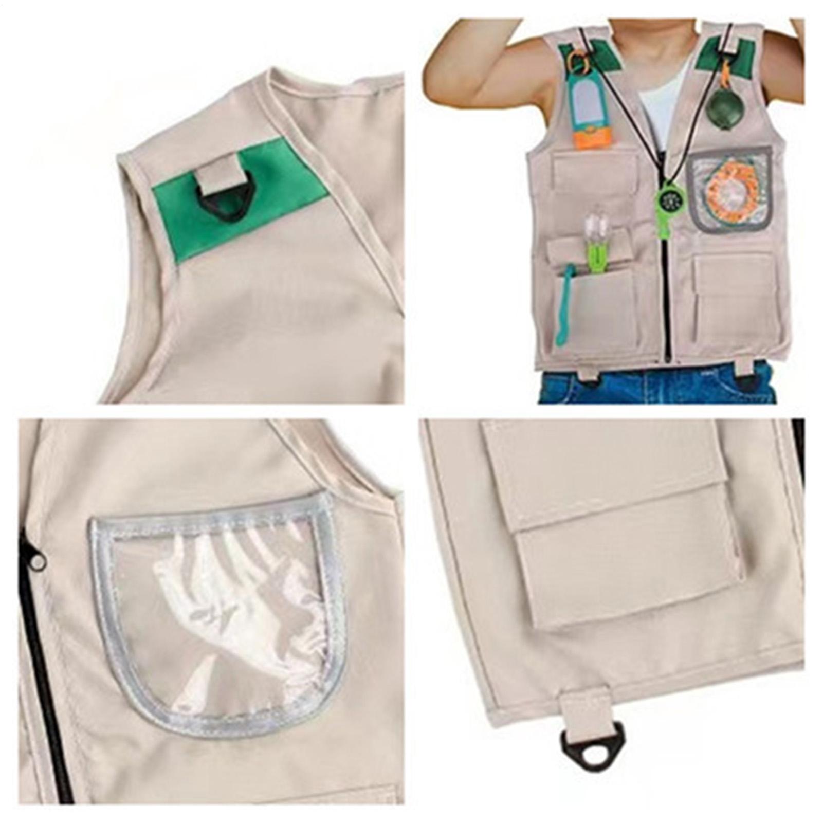 Outdoor Camping Kids Activities - Kamizelka wędkarska dla dzieci, bez rękawów,