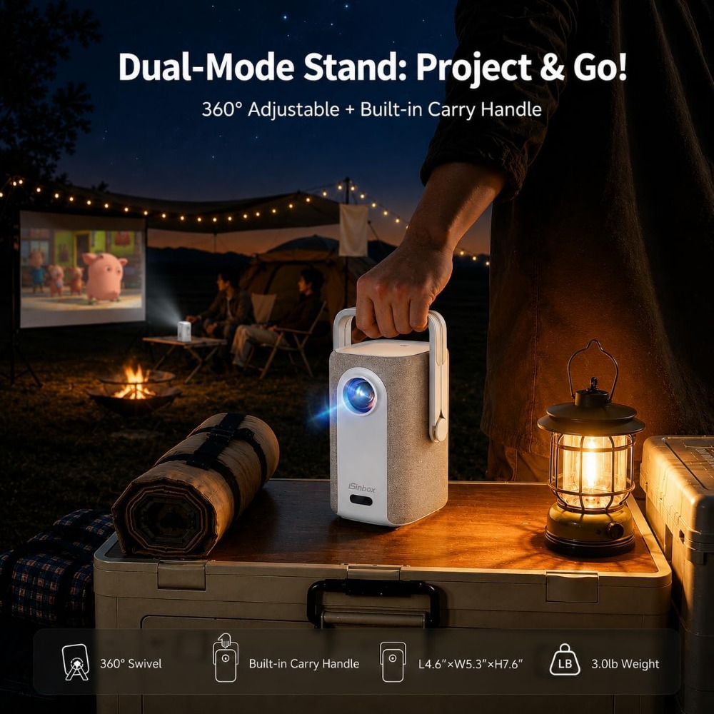 Projektor 4K Ultra Short Throw – Outdoor Camping Videos recenzja i cena