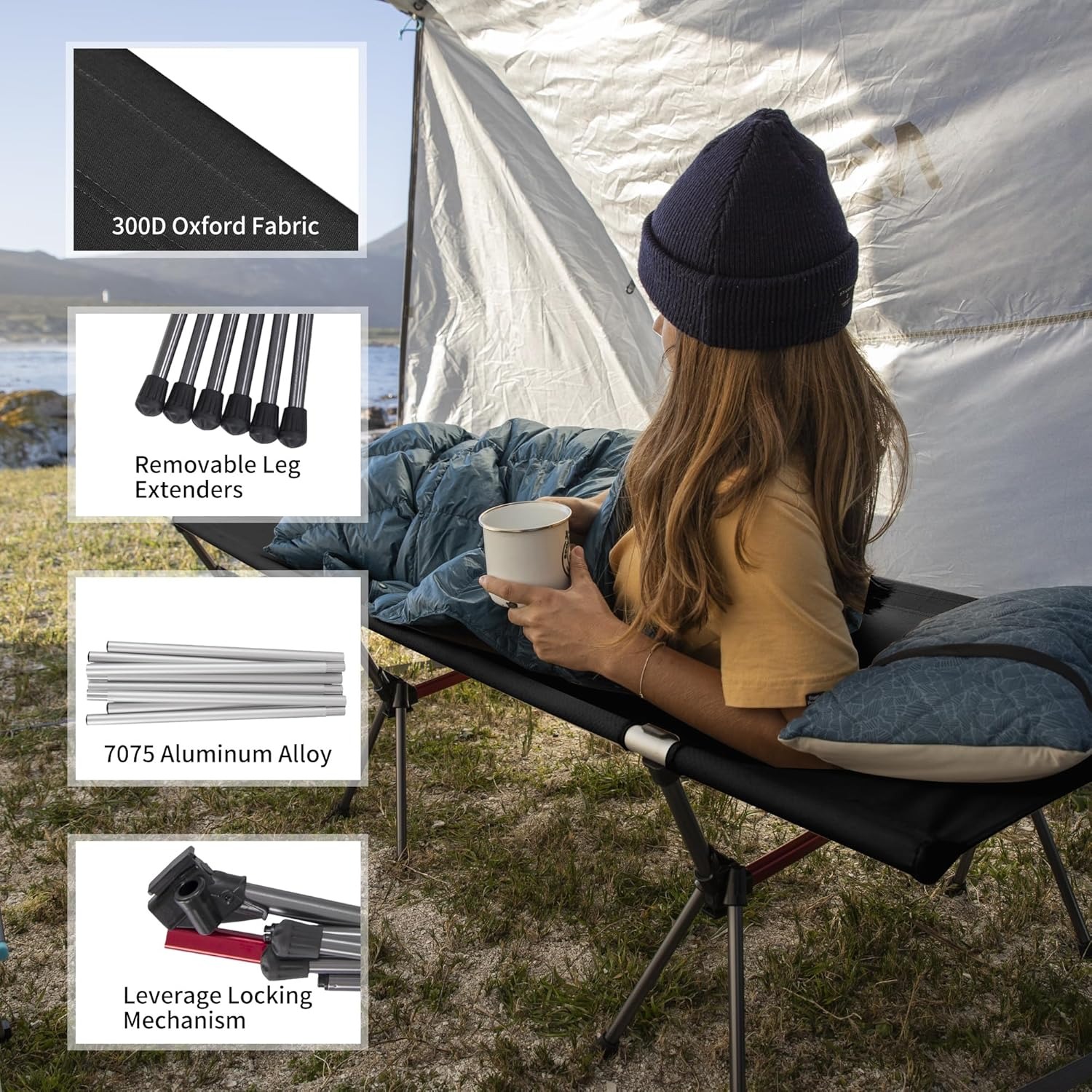 Składane łóżko kempingowe Natu – Outdoor Camping Gazebo recenzja i cena