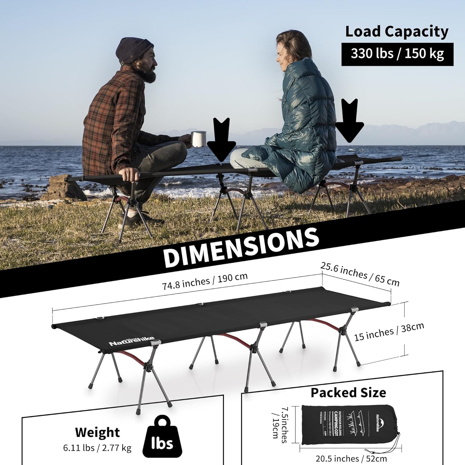 Składane łóżko kempingowe Natu – Outdoor Camping Gazebo recenzja i cena