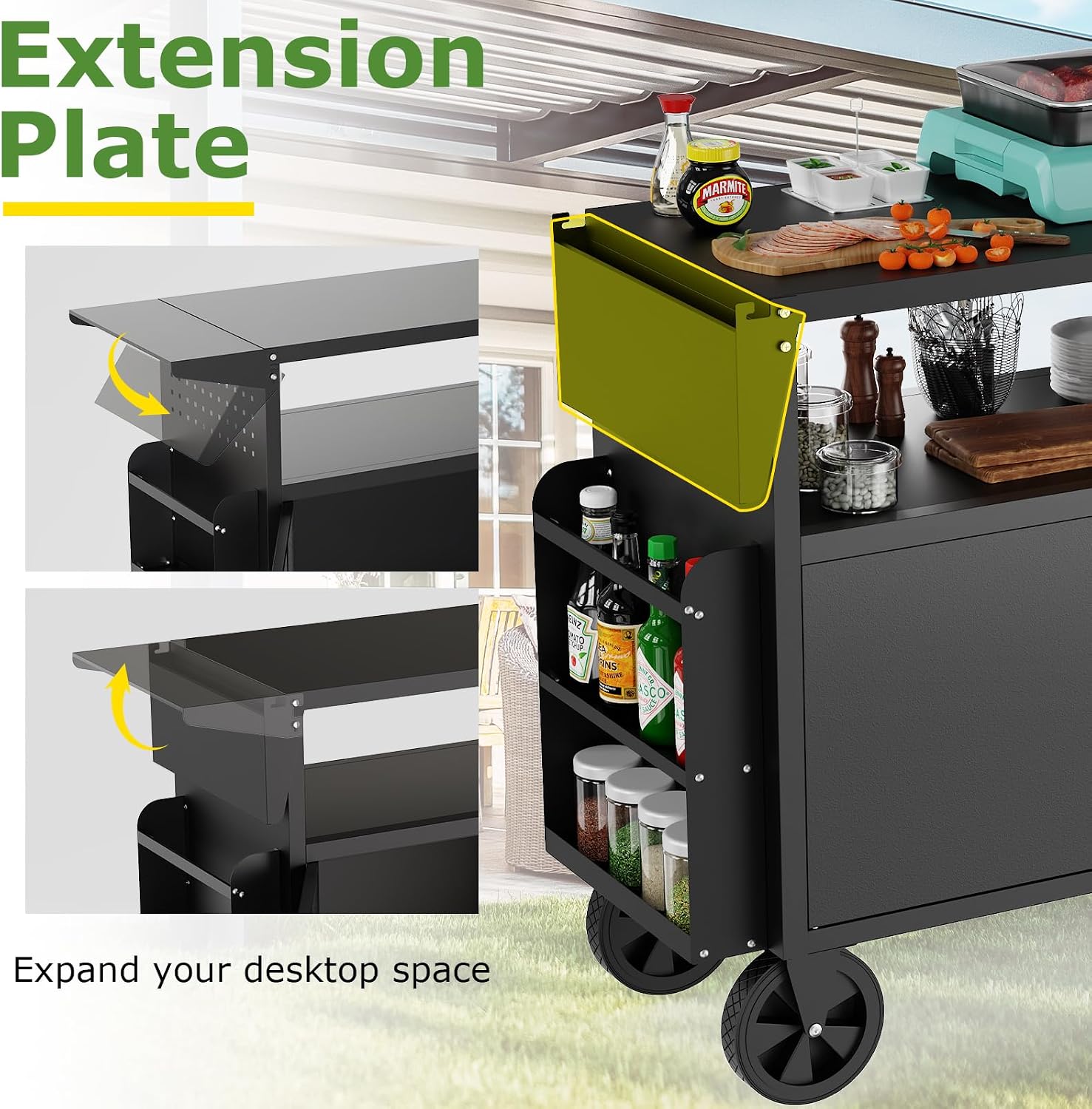 Wózek-grill zewnętrzny ze stoł – Outdoor Camping Vehicle recenzja i cena
