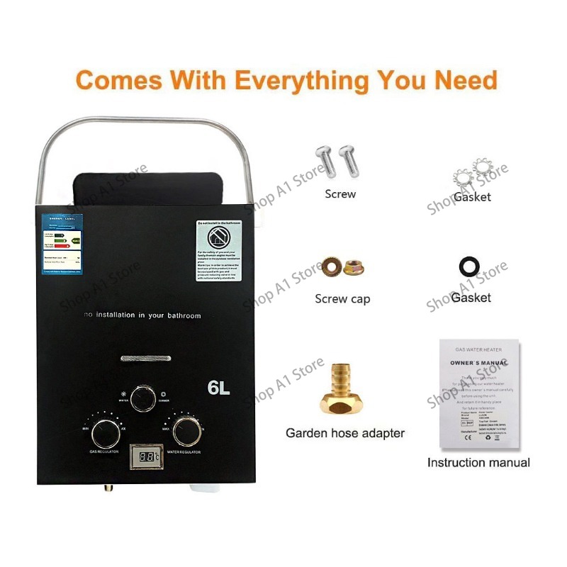 Podgrzewacz Wody 6L Zewnętrzny – Outdoor Camping Hot Water Shower recenzja i cena