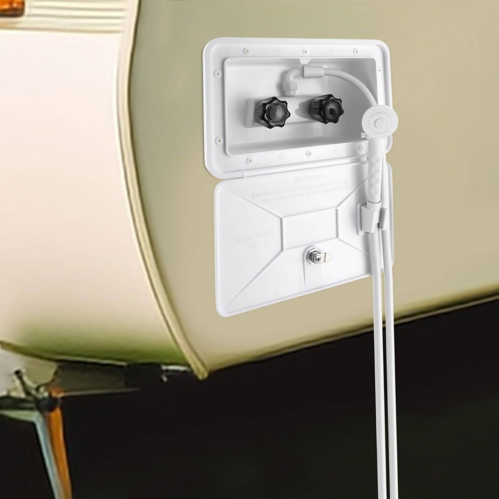 Kompaktowy zewnętrzny zestaw p – Outdoor Camping Showers recenzja i cena