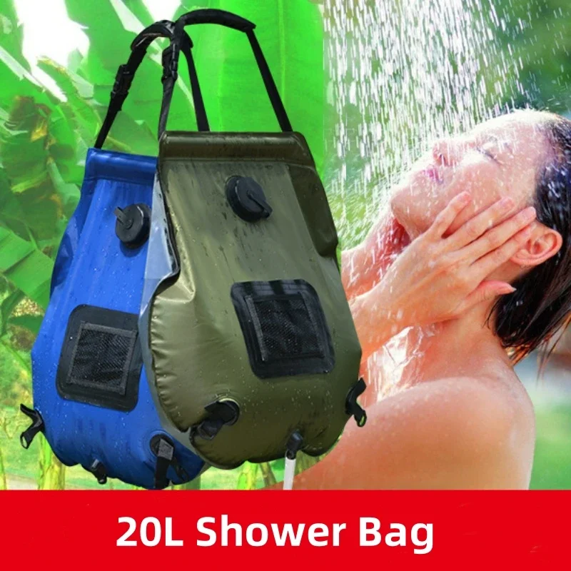 Solarny worek prysznicowy 20L, – Outdoor Camping Hot Water Shower recenzja i cena