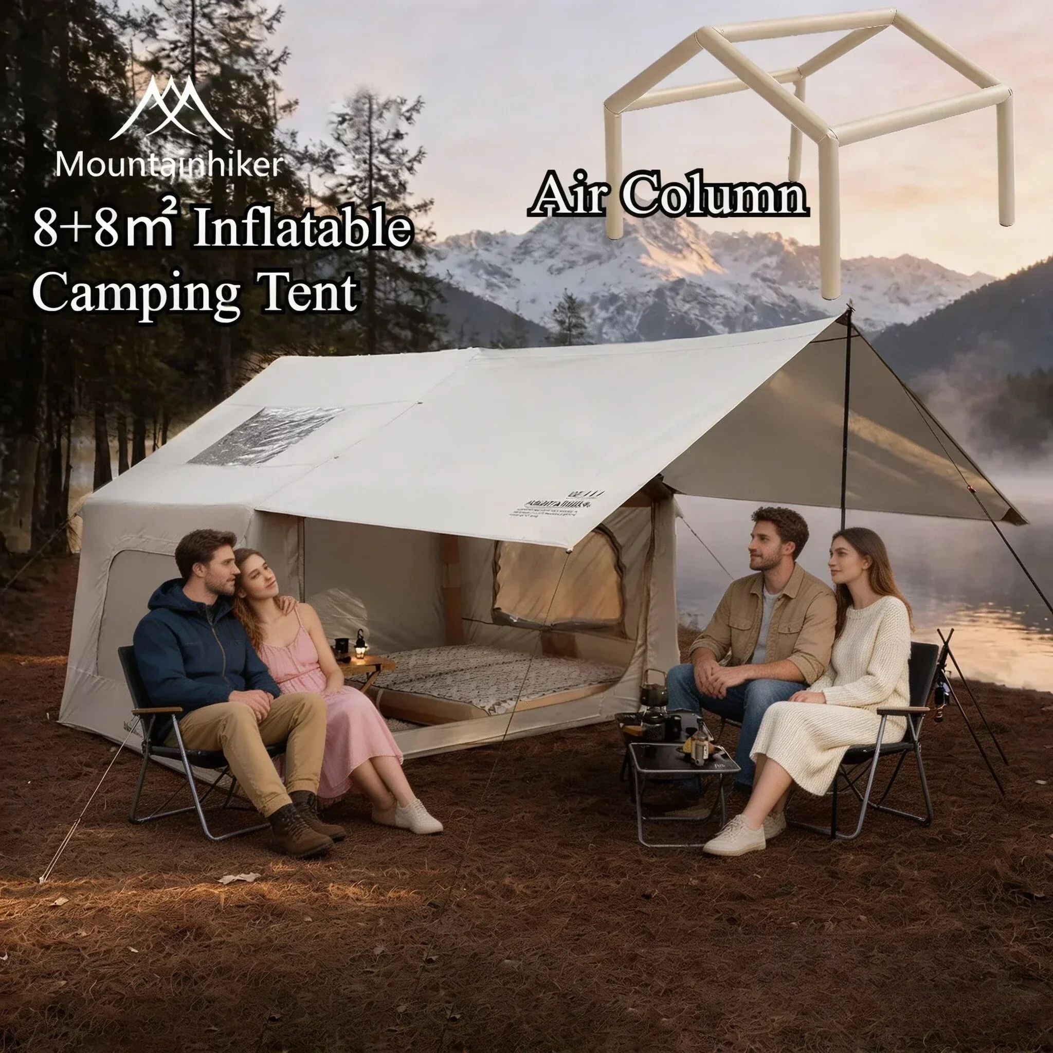 8+8 ㎡   Namiot kempingowy dmuc – Outdoor Camping Gazebo recenzja i cena