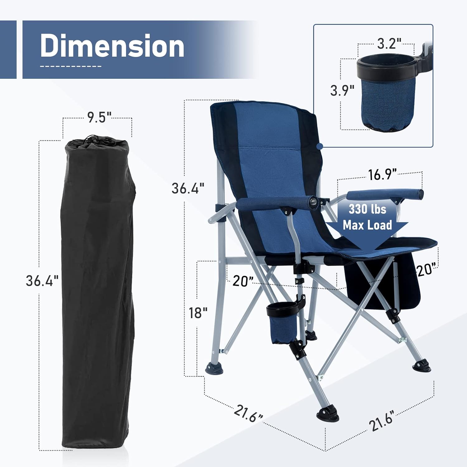 Składane przenośne duże krzesł – Outdoor Camping Chairs recenzja i cena