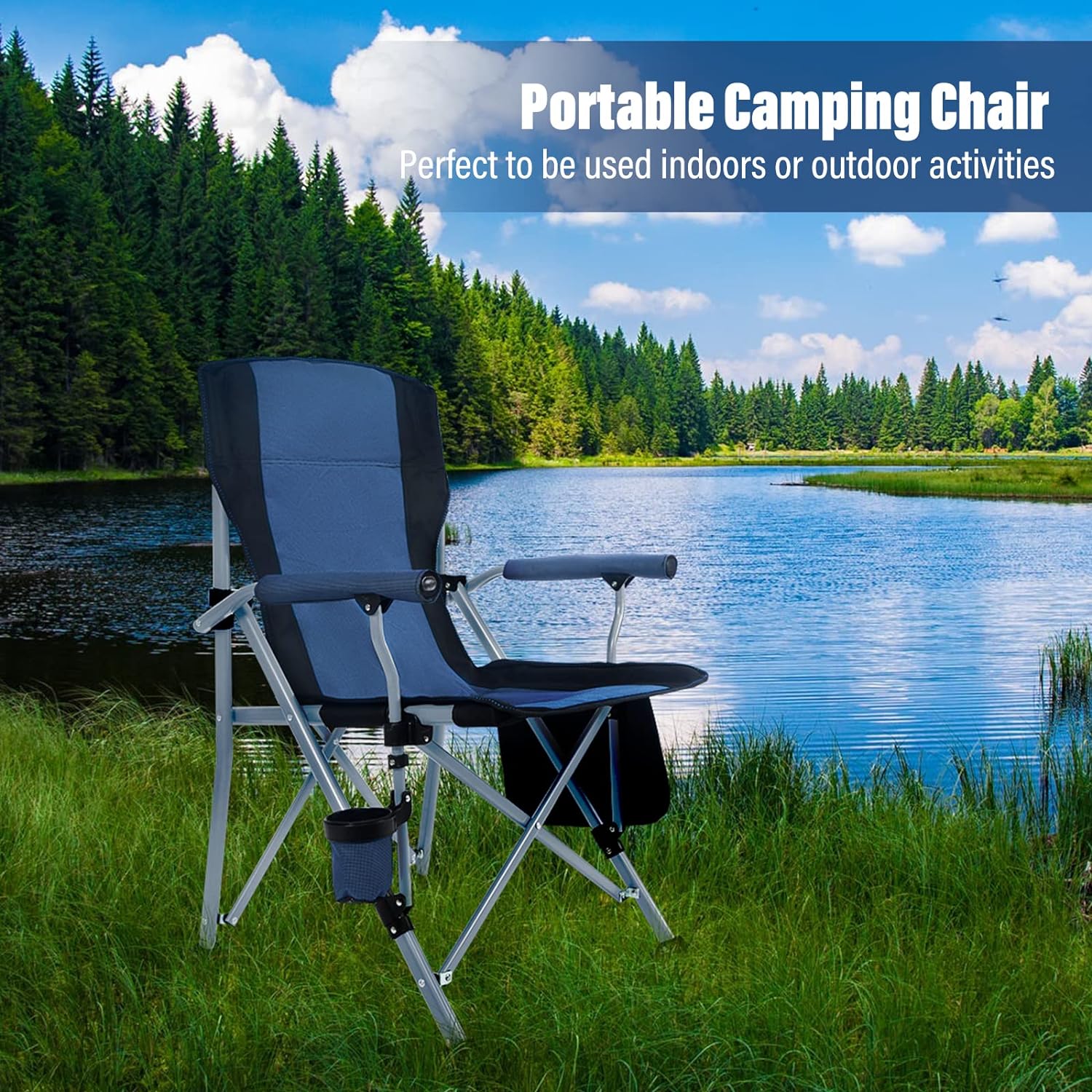 Składane przenośne duże krzesł – Outdoor Camping Chairs recenzja i cena