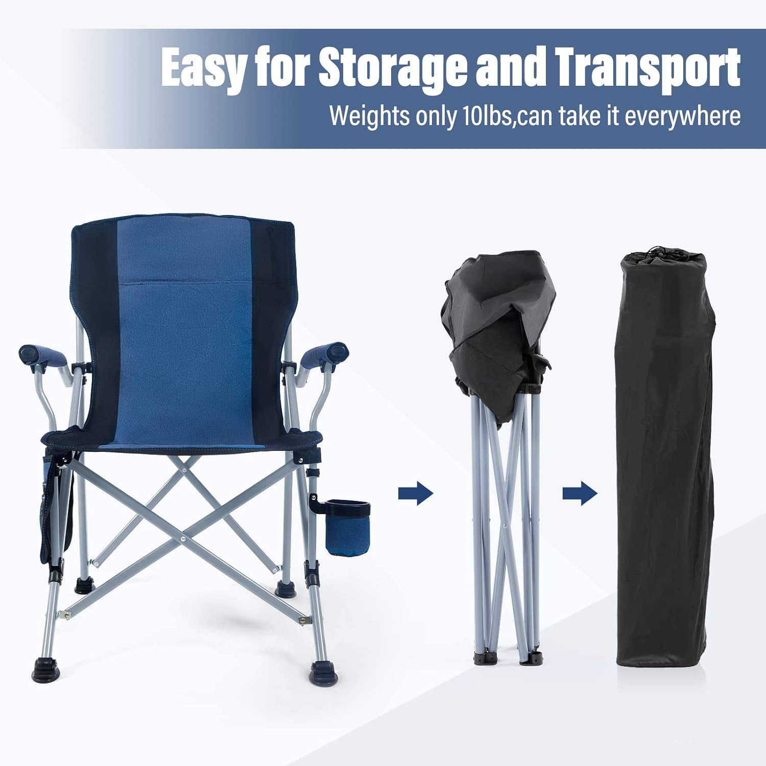 Składane przenośne duże krzesł – Outdoor Camping Chairs recenzja i cena