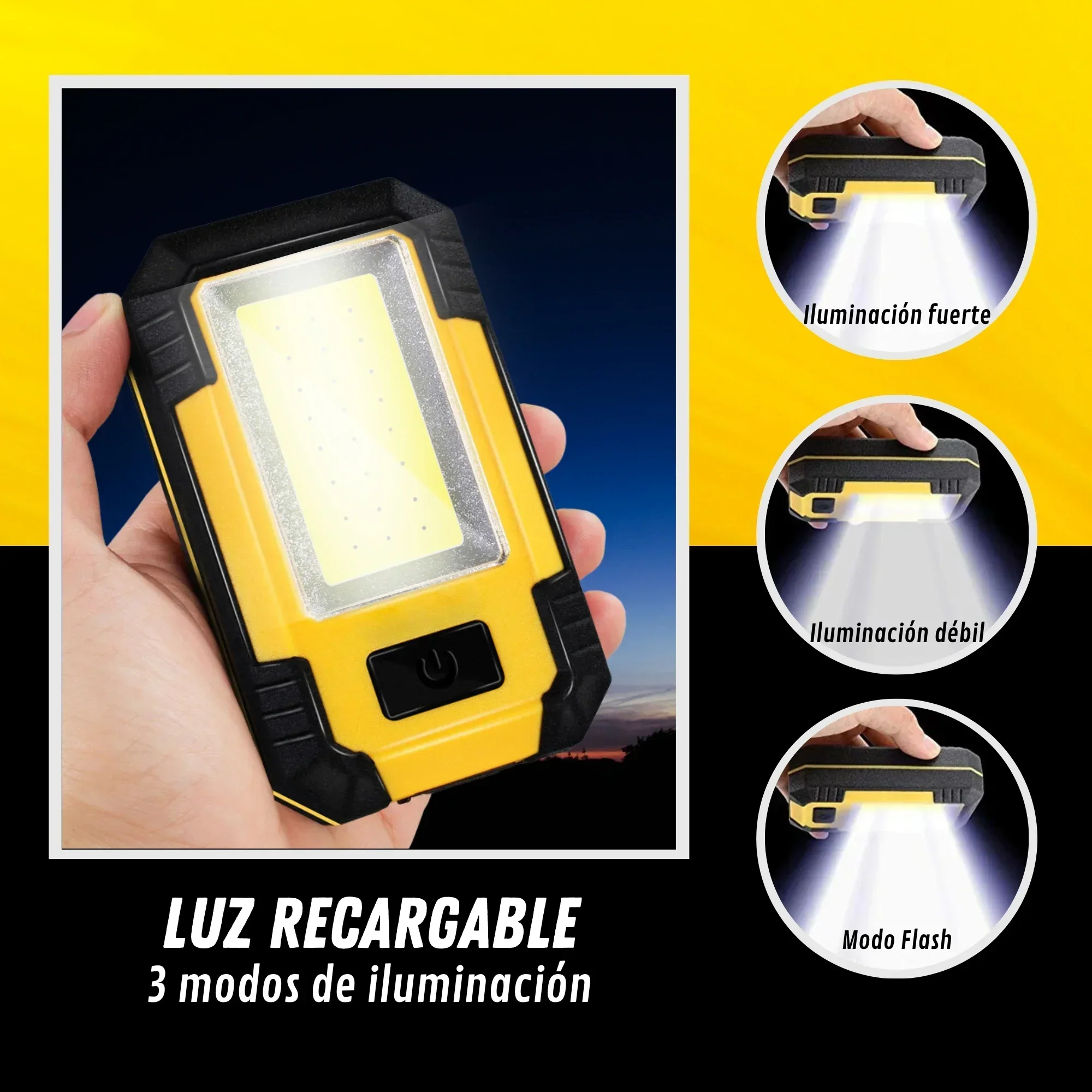 Przenośna lampa robocza z akum – Outdoor Camping Lighting recenzja i cena