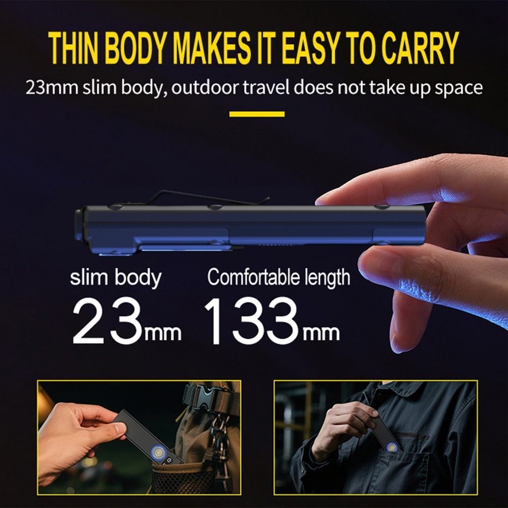 Ultra-cienka, ładowalna latark – Outdoor Camping Lighting recenzja i cena