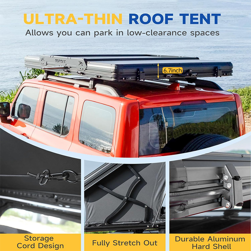 Namiot dachowy aluminiowy, twa – Outdoor Camping Van Tent recenzja i cena
