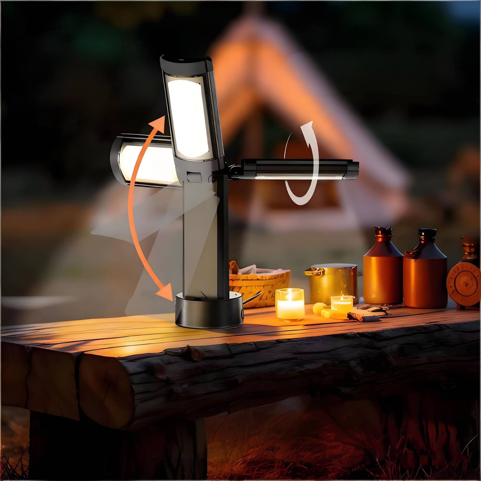 Teleskopowa lampa do namiotu z – Outdoor Camping Lighting recenzja i cena