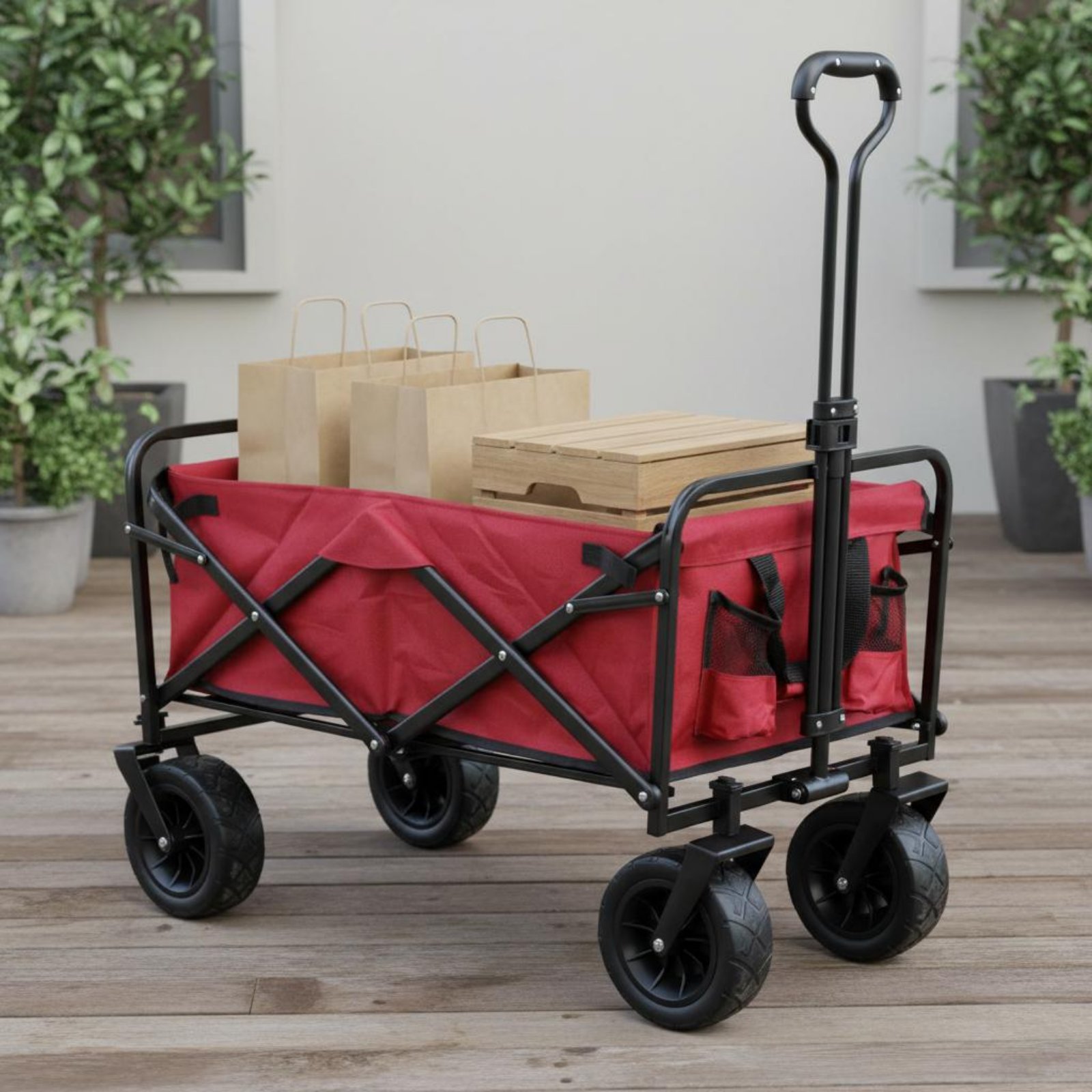 Składany wózek kempingowy, lek – Outdoor Camping Trolley recenzja i cena