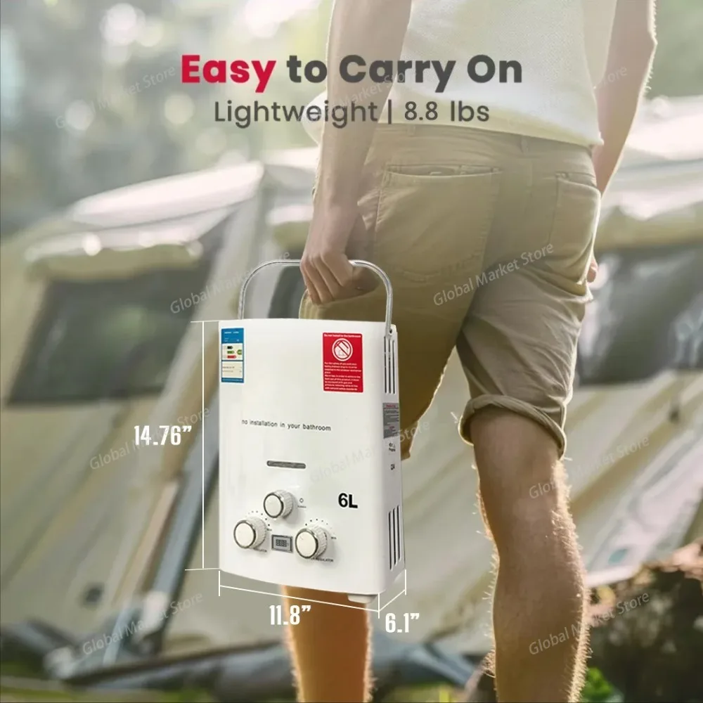 Przenośny podgrzewacz wody na  – Outdoor Camping Hot Water Shower recenzja i cena