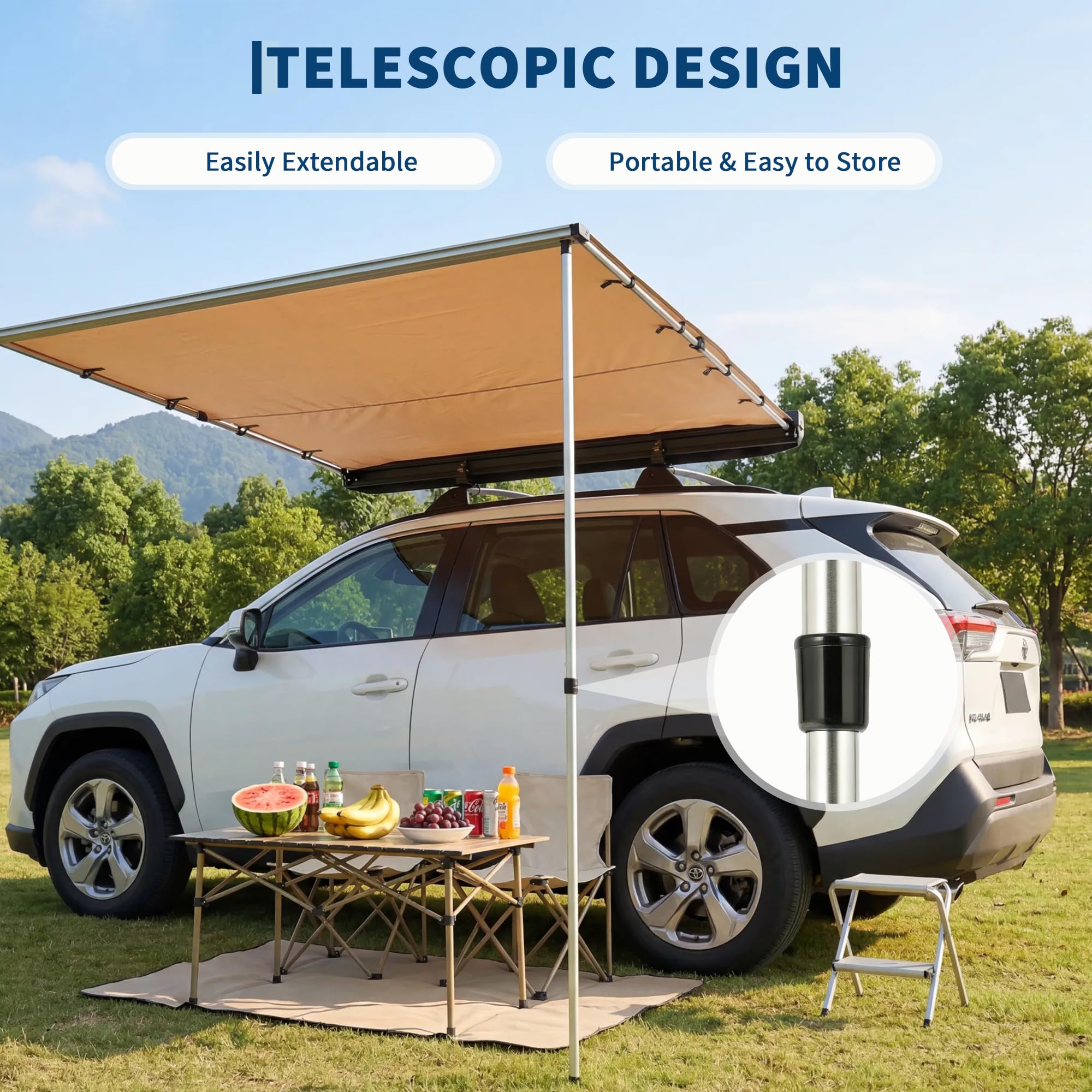 Namiot dachowy do SUV-a, cięża – Outdoor Camping Vehicle recenzja i cena