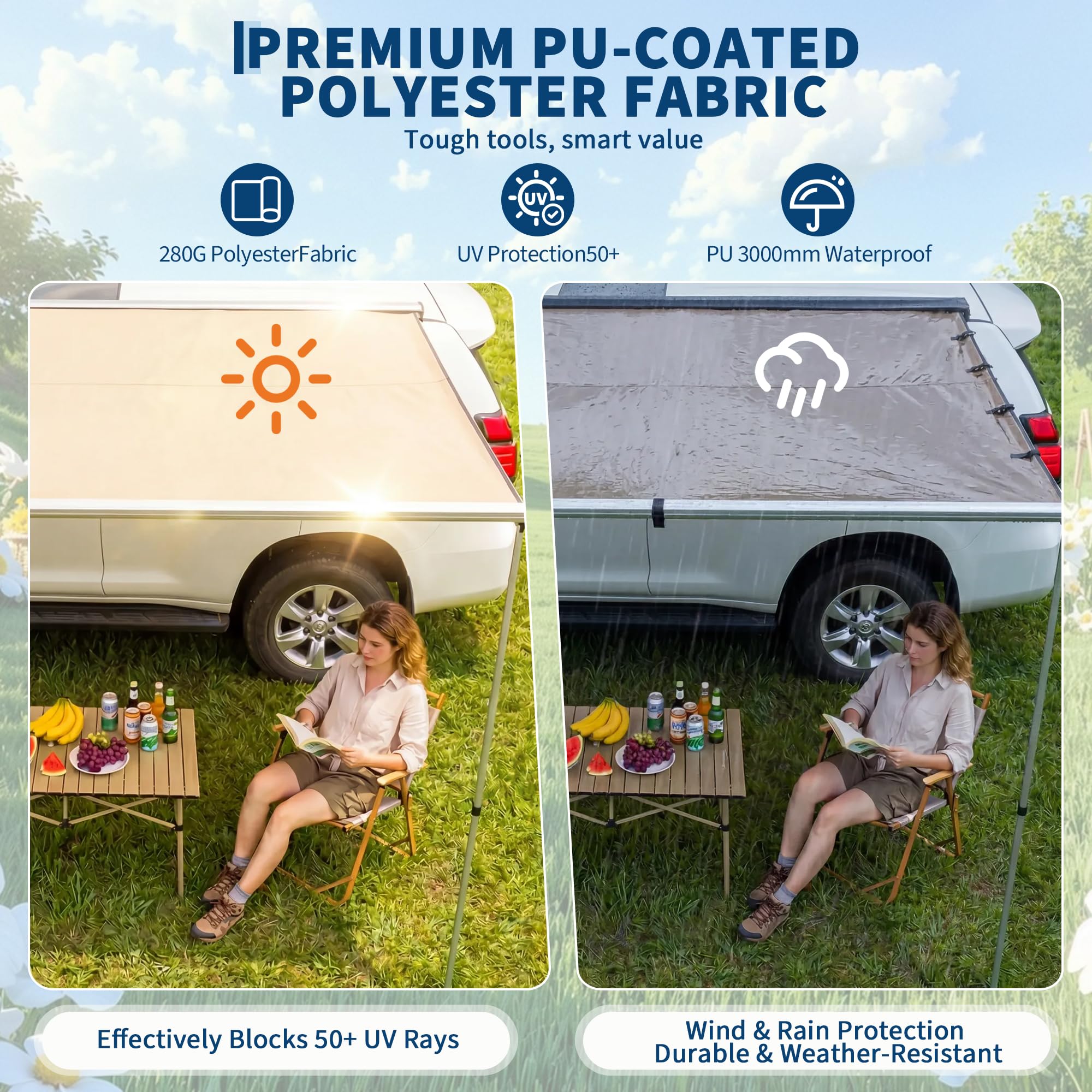 Namiot dachowy do SUV-a, cięża – Outdoor Camping Vehicle recenzja i cena
